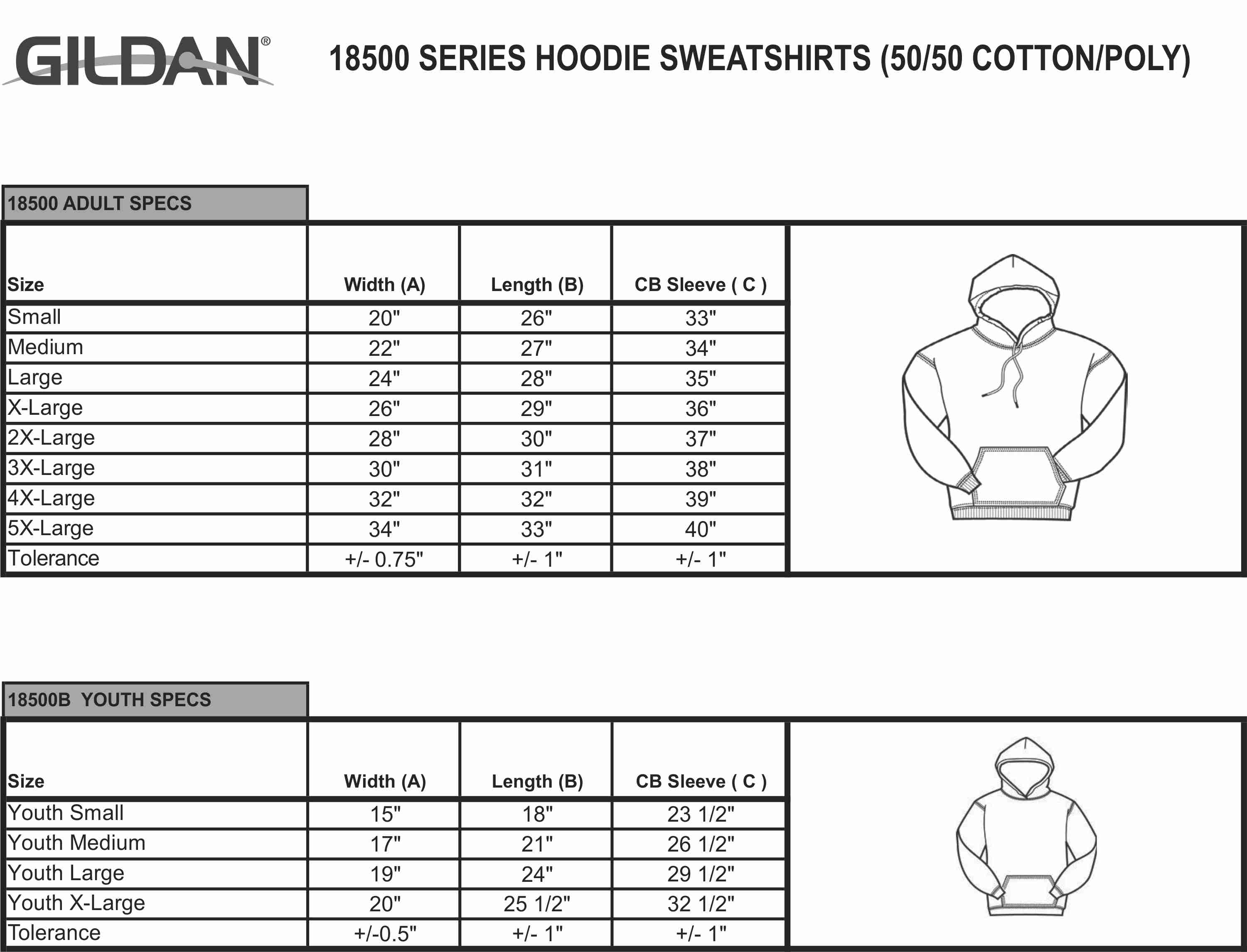 Hoodie Sweatshirt (18500) - Moonlight Threads